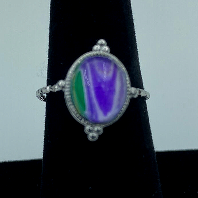 Acrylic Paint Skin Adjustable Ring