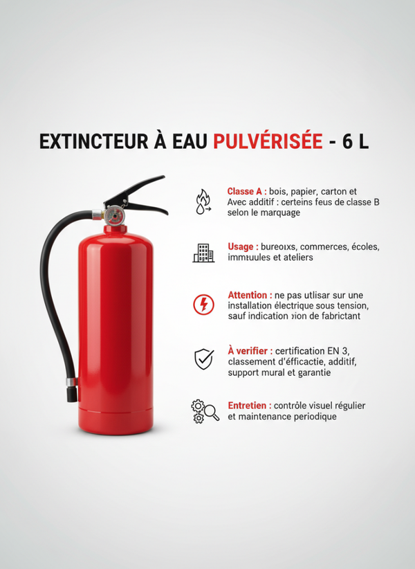 extincteur EPA 6L