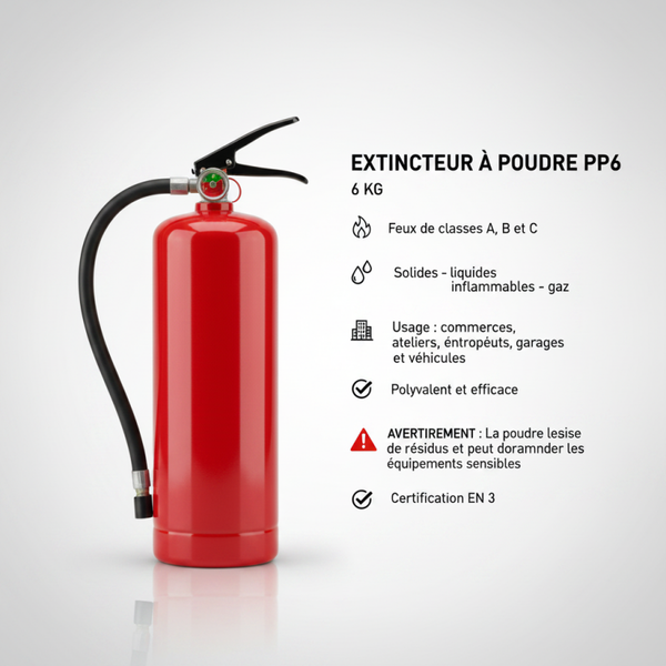 extincteur à poudre