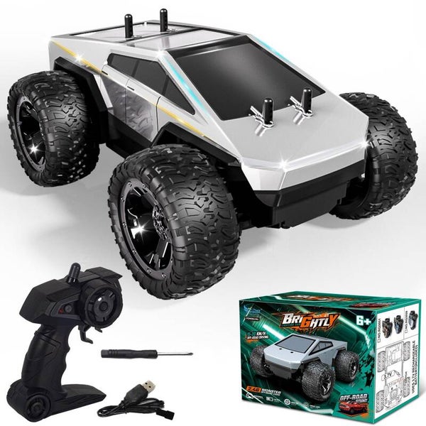 Cyber RC Monstertruck 1:18 – Bestuurbare Auto – 20 km/u – LED Verlichting – 2 Accu’s – Vanaf 6 Jaar