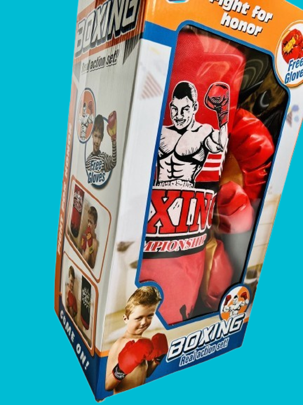 Boksset voor kinderen bokszak + handschoenen - Kit Training