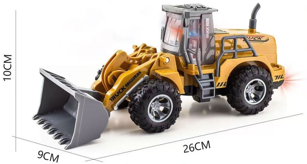 ZB-STORE RC Shovel - Bulldozer met verlichting en afstandsbediening - 1:30 schaal