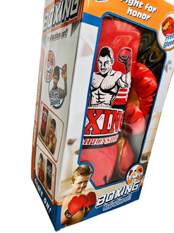 Boksset voor kinderen bokszak + handschoenen - Kit Training