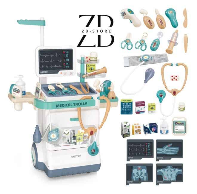 Doktertrolley  Speelgoed – 26-delige set