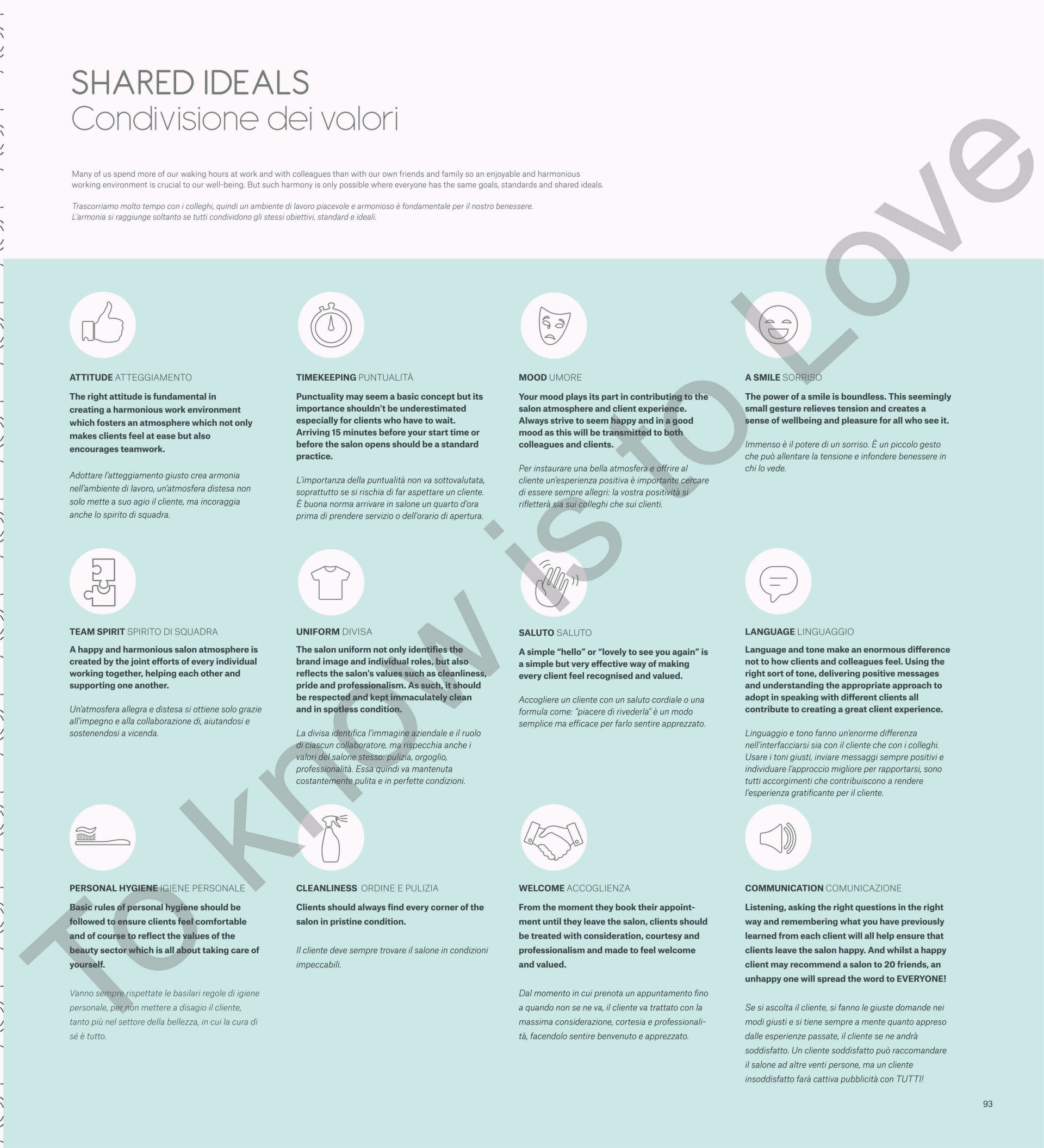 Client Satisfaction & Shared Ideals