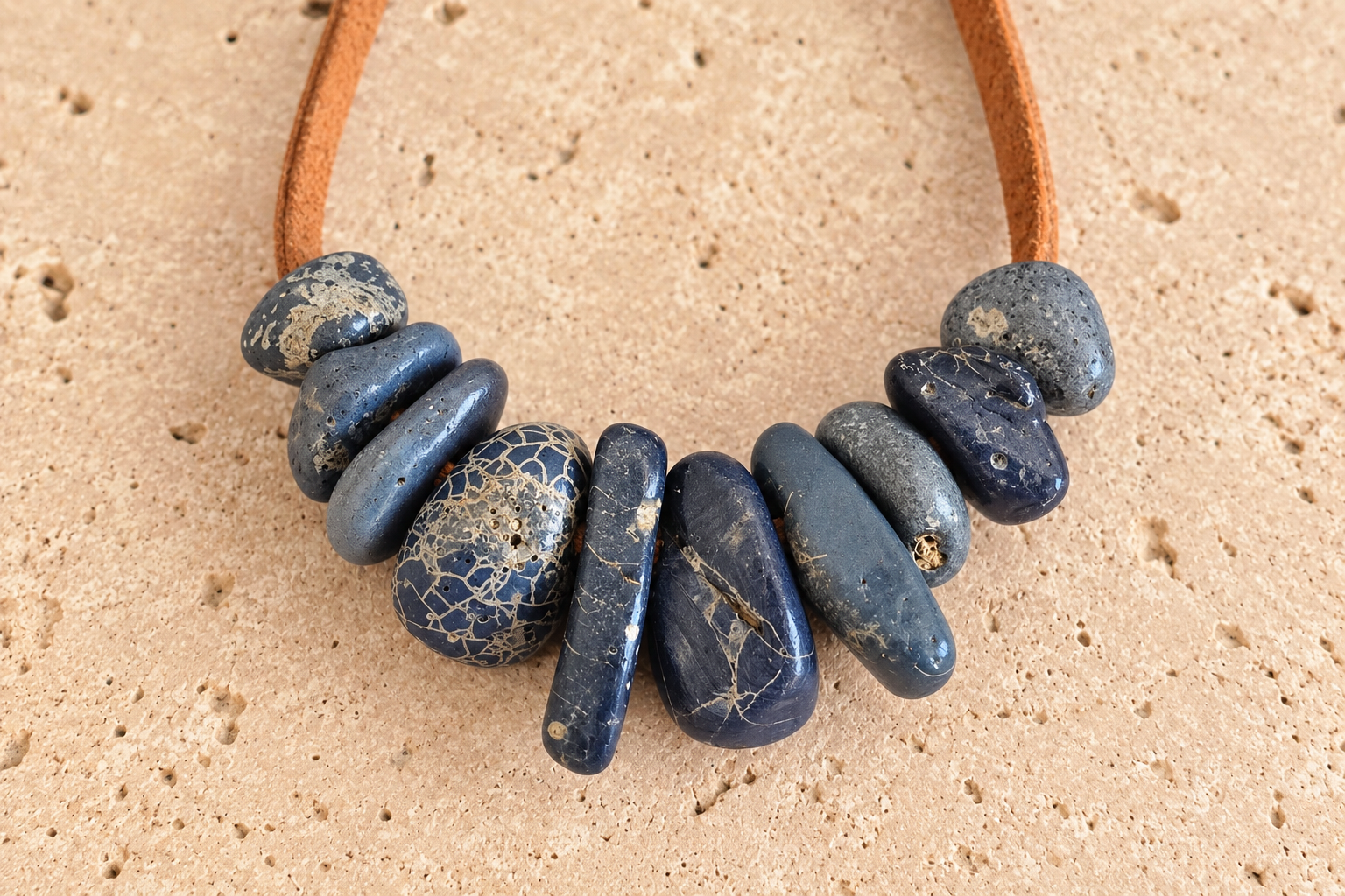 Collar KAIA · Azul Piedra