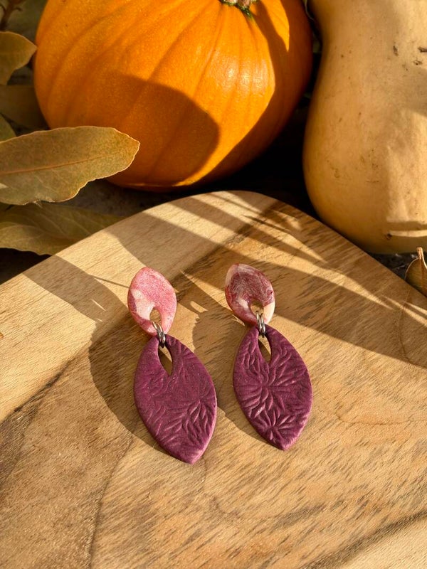 Boucle d’oreille automne
