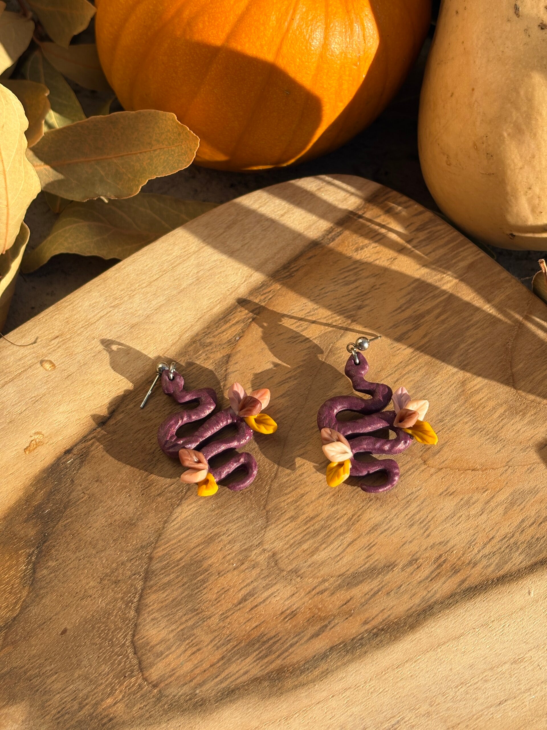 Boucle d’oreille d’automne