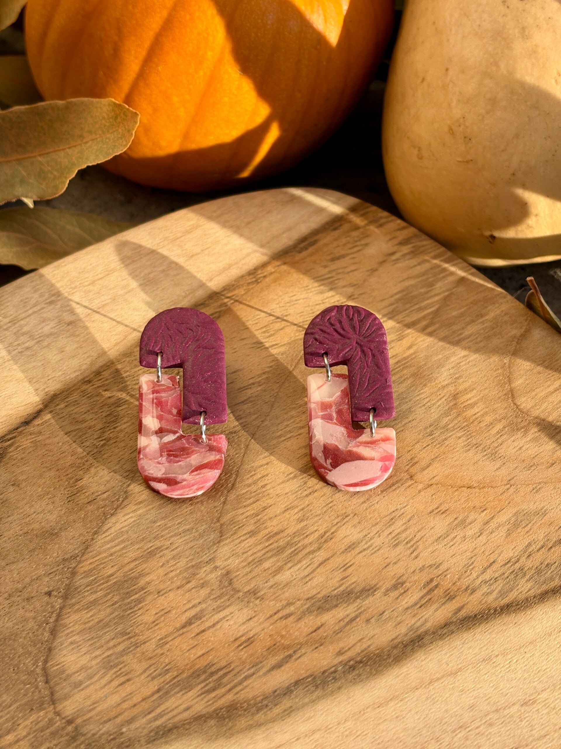 Boucle d’oreille automne