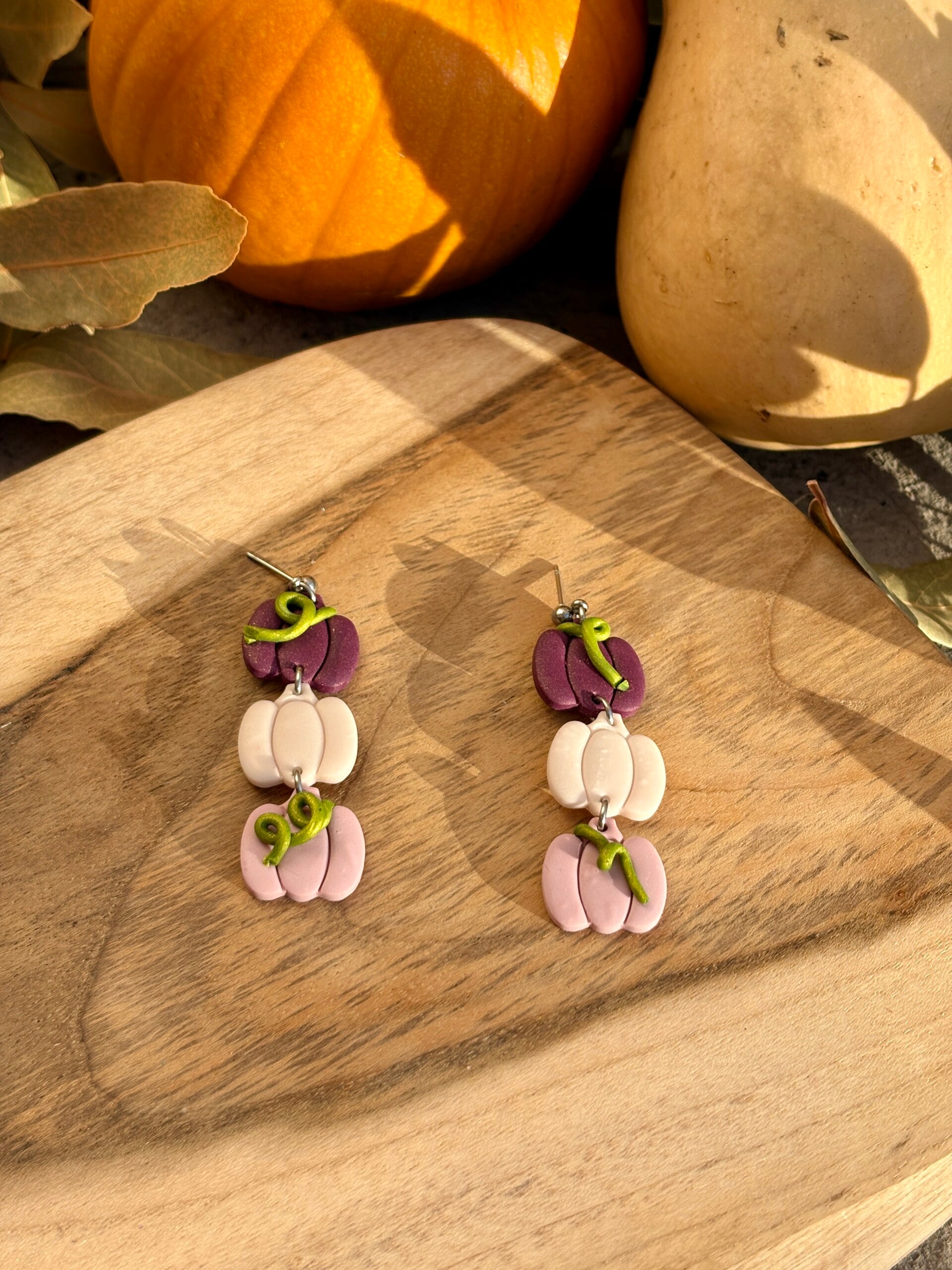 Boucle d’oreille automne