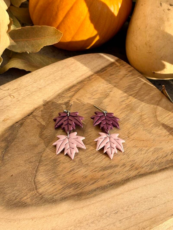 Boucle d’oreille automne