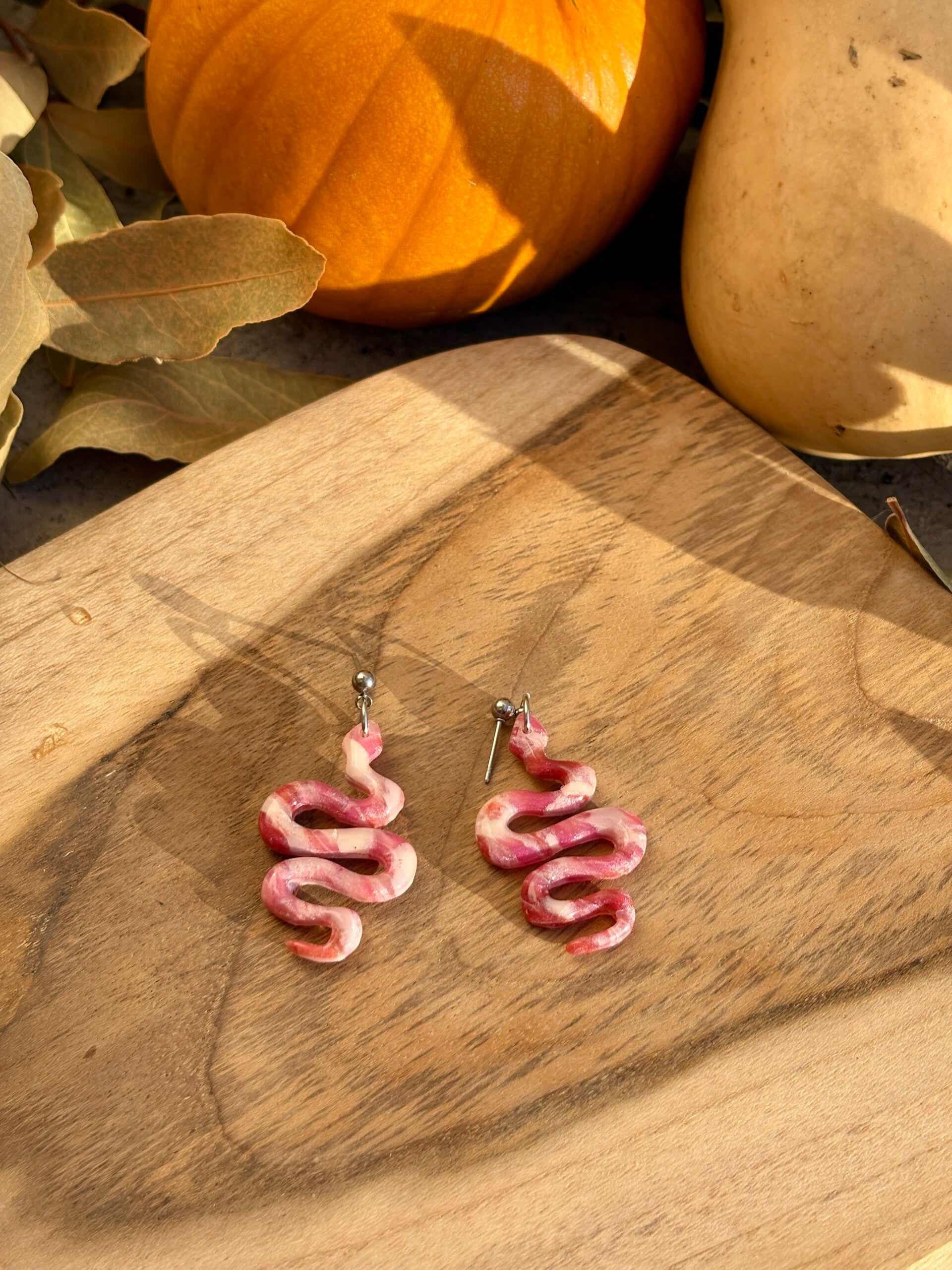 Boucle d’oreille automne