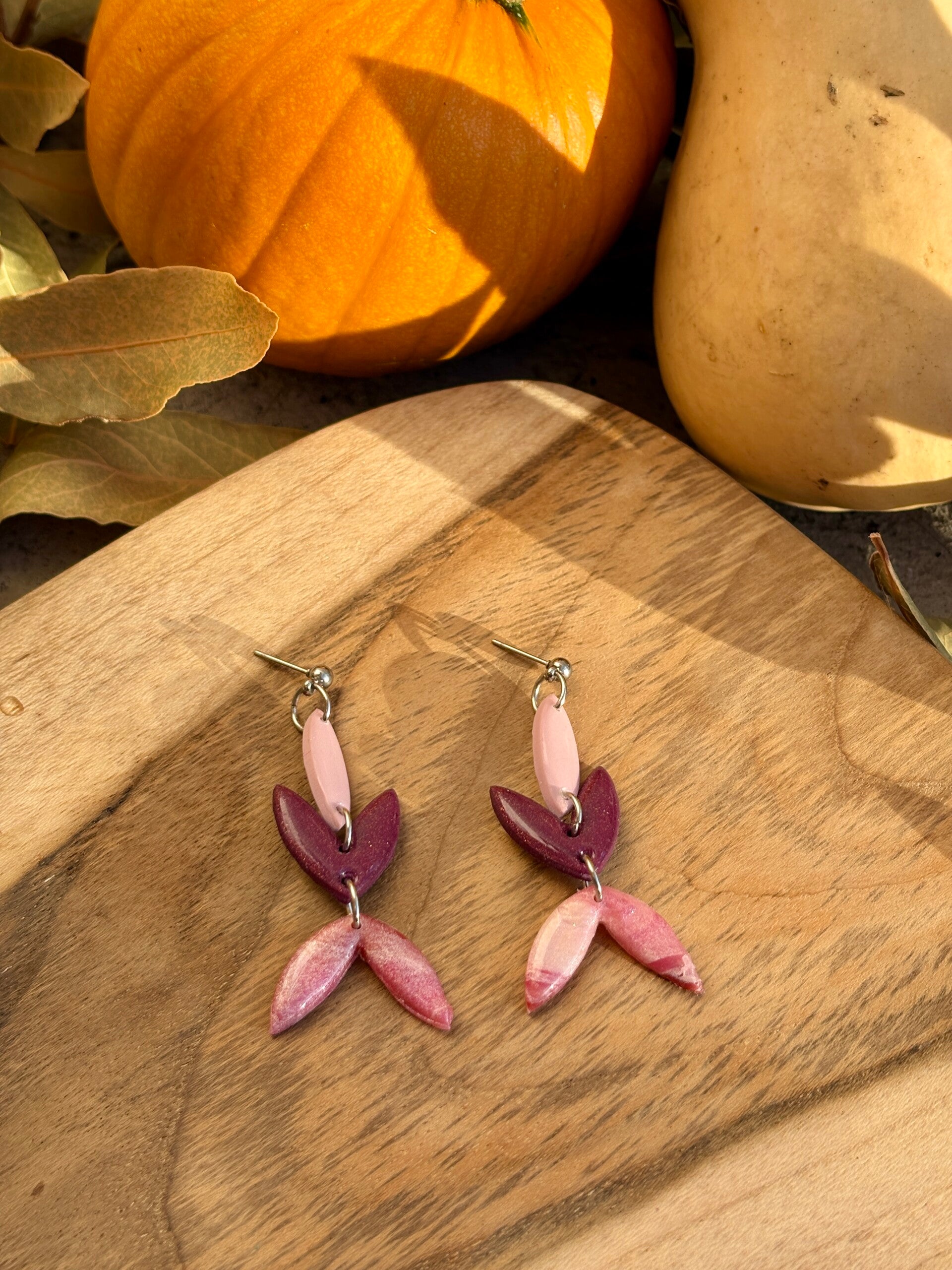 Boucle d’oreille automne