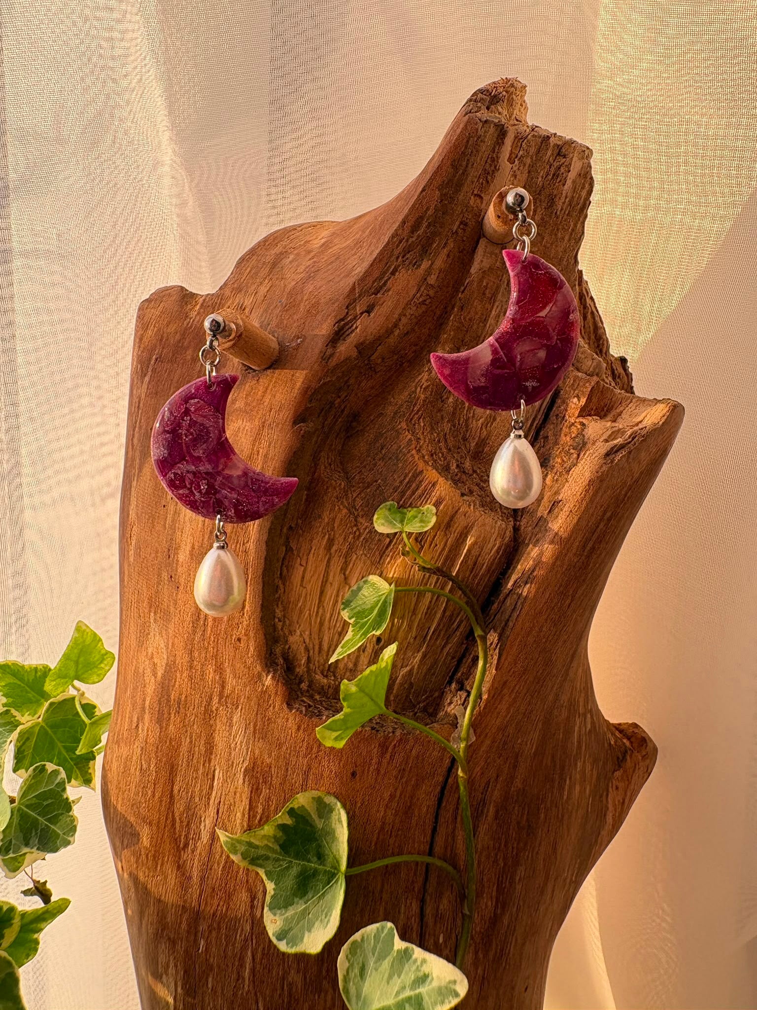 boucle d'oreille moon