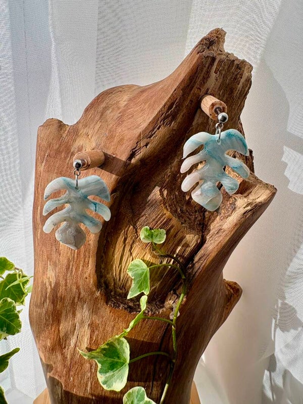 boucle d'oreille Monstéra