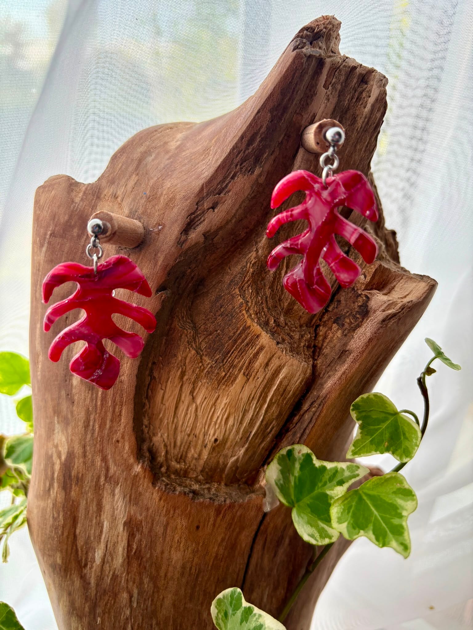 boucle d'oreille Monstéra