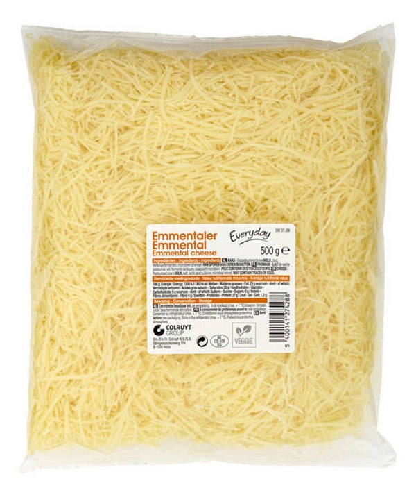 Emmentaler geraspt 500g