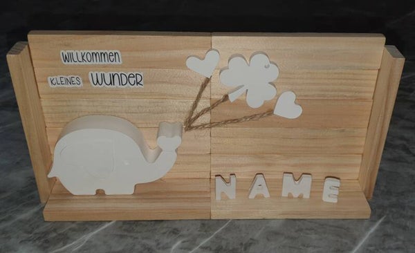 Willkommen kleines Wunder Personalisiert