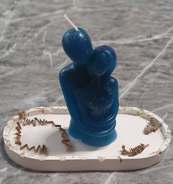 Kerze " Liebespaar " Groß