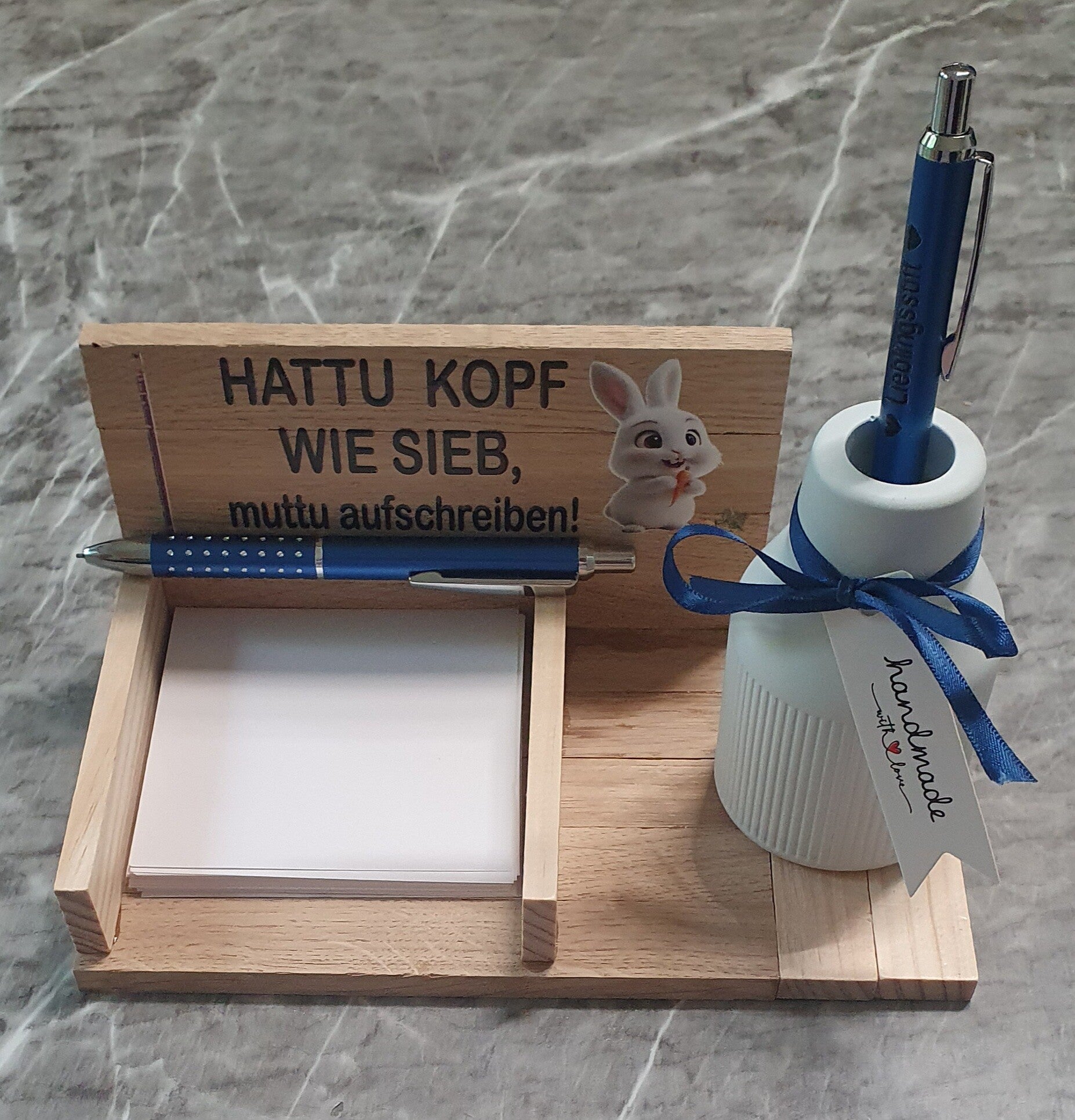 Handmade Notizplatz Holz