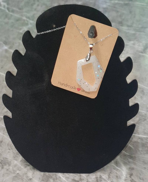 Kette Weiß Glitzer