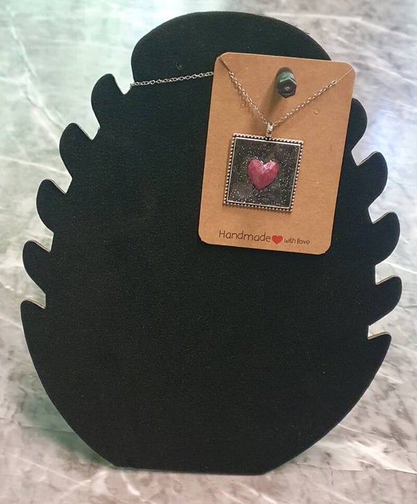 Kette Schwarz Herz