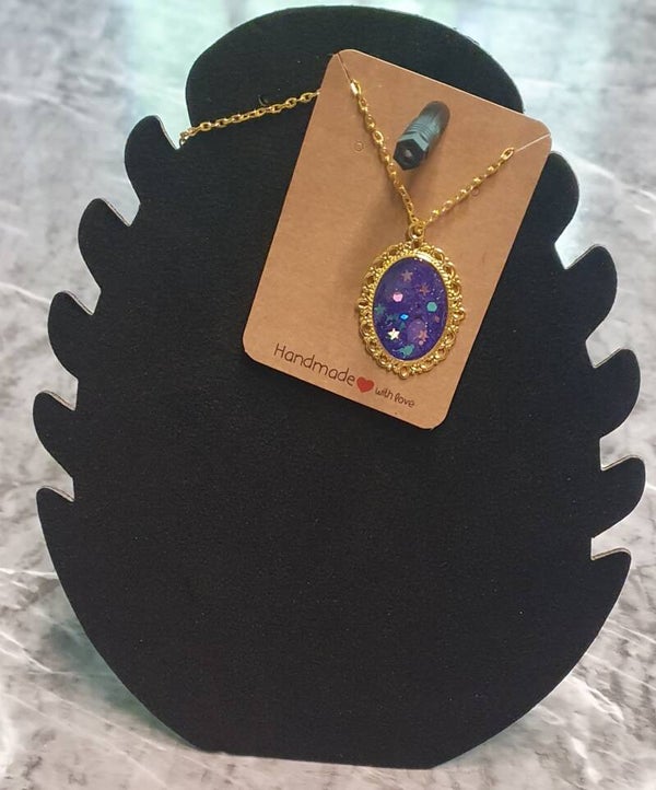 Kette Gold Lila