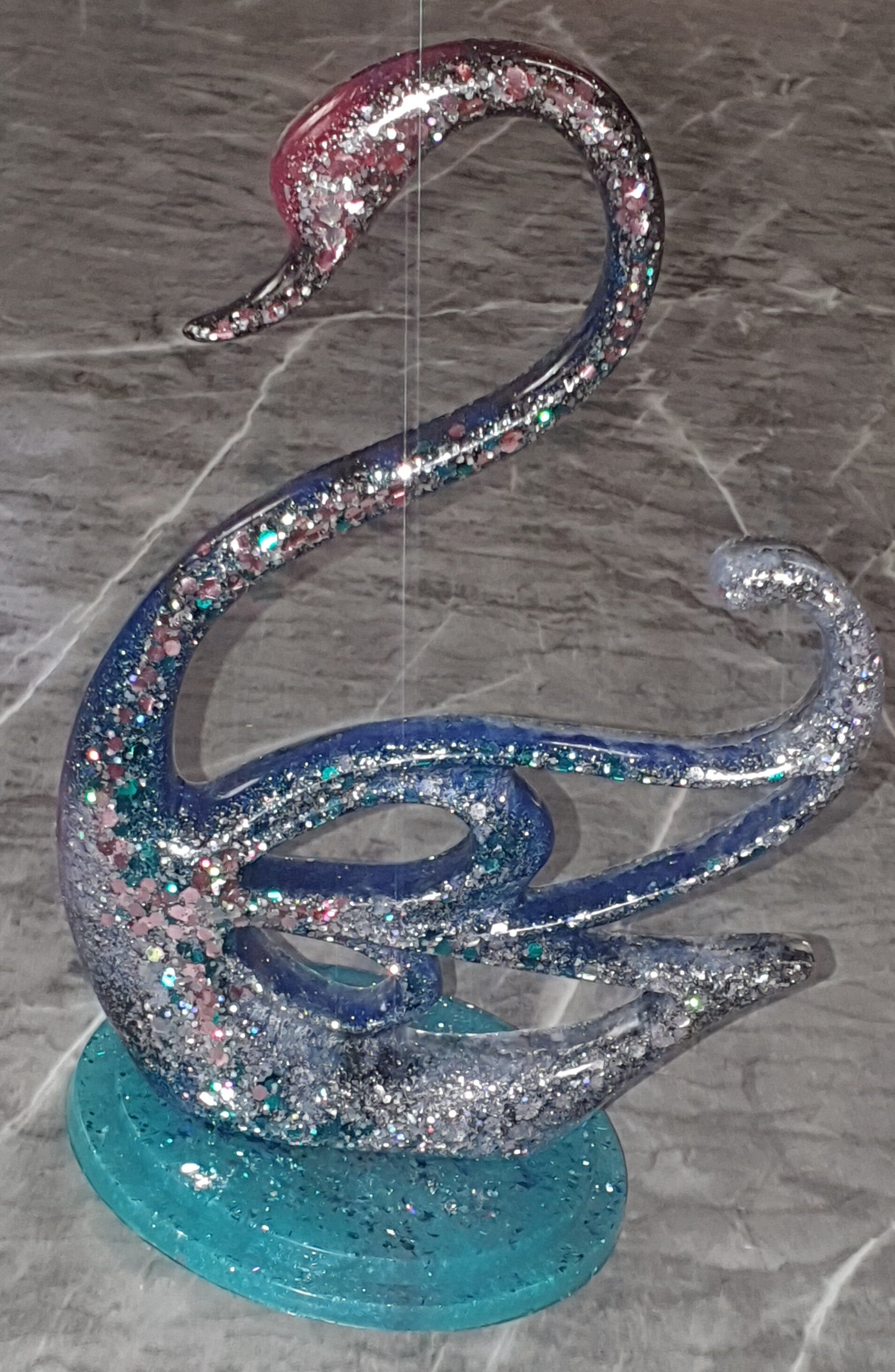 Glitzer Schwan