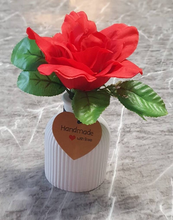 Deko Vase mit Blume