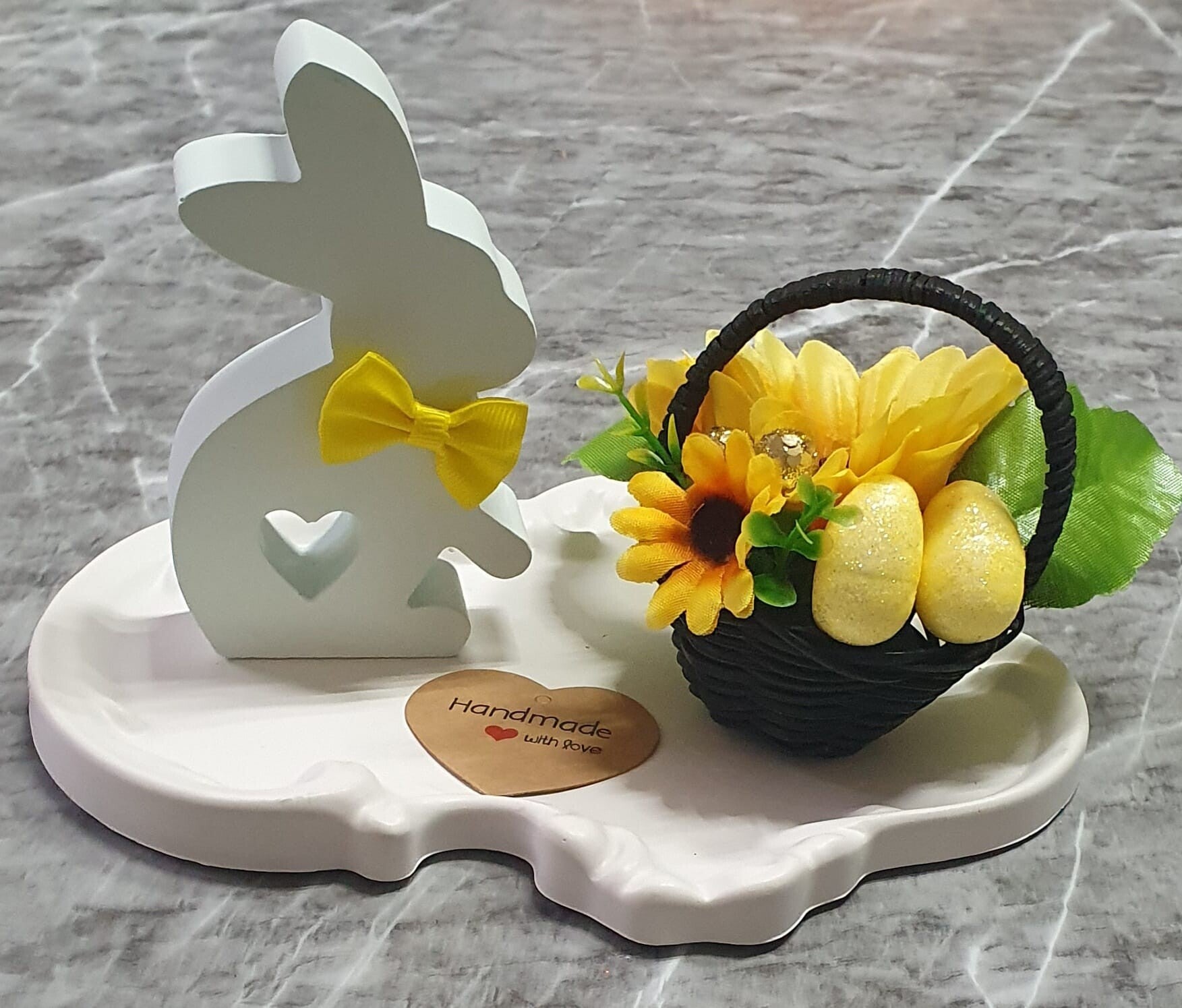 Osterdekoration Mint/Gelb