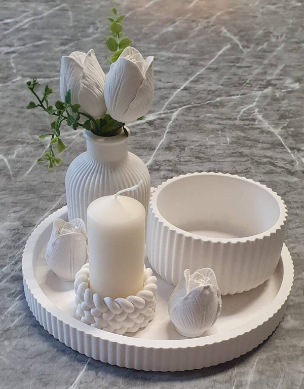Deko Tulpe Weiß