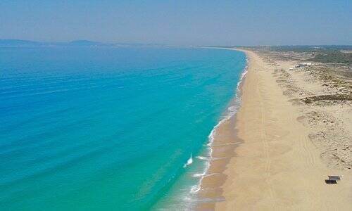 praia da costa do oceano atlantico em Portugal