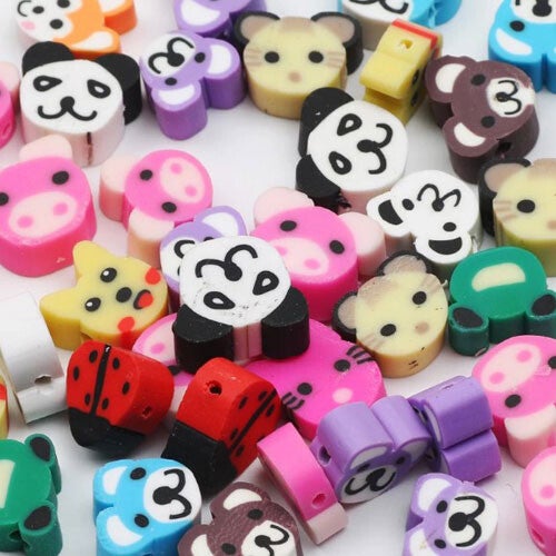 Polymeer kralen diertjes