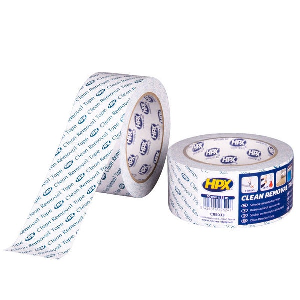 HPX Clean Removal removable tape wit – 50 mm × 33 m