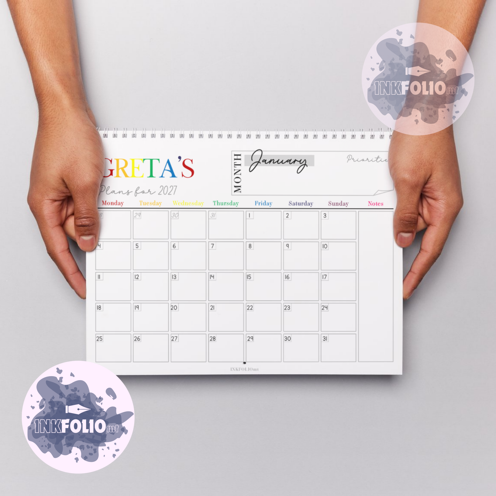 Wall Hung Calendar - 2027