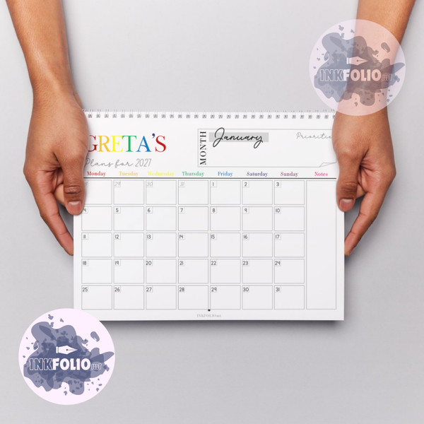 Wall Hung Calendar - 2027