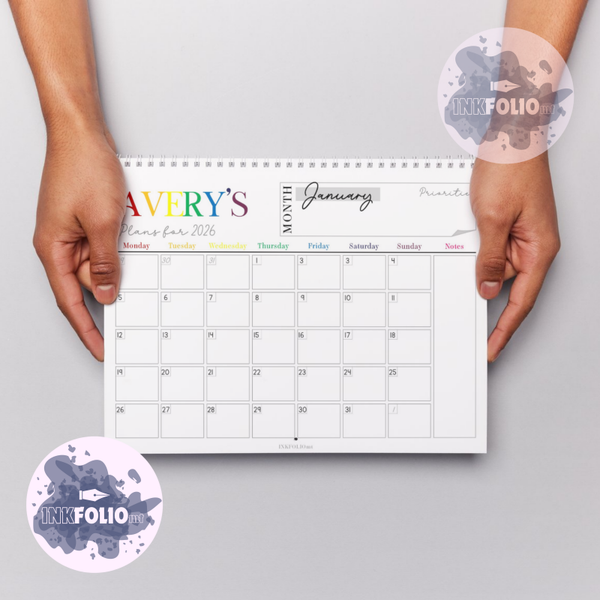 Wall Hung Calendar - 2026