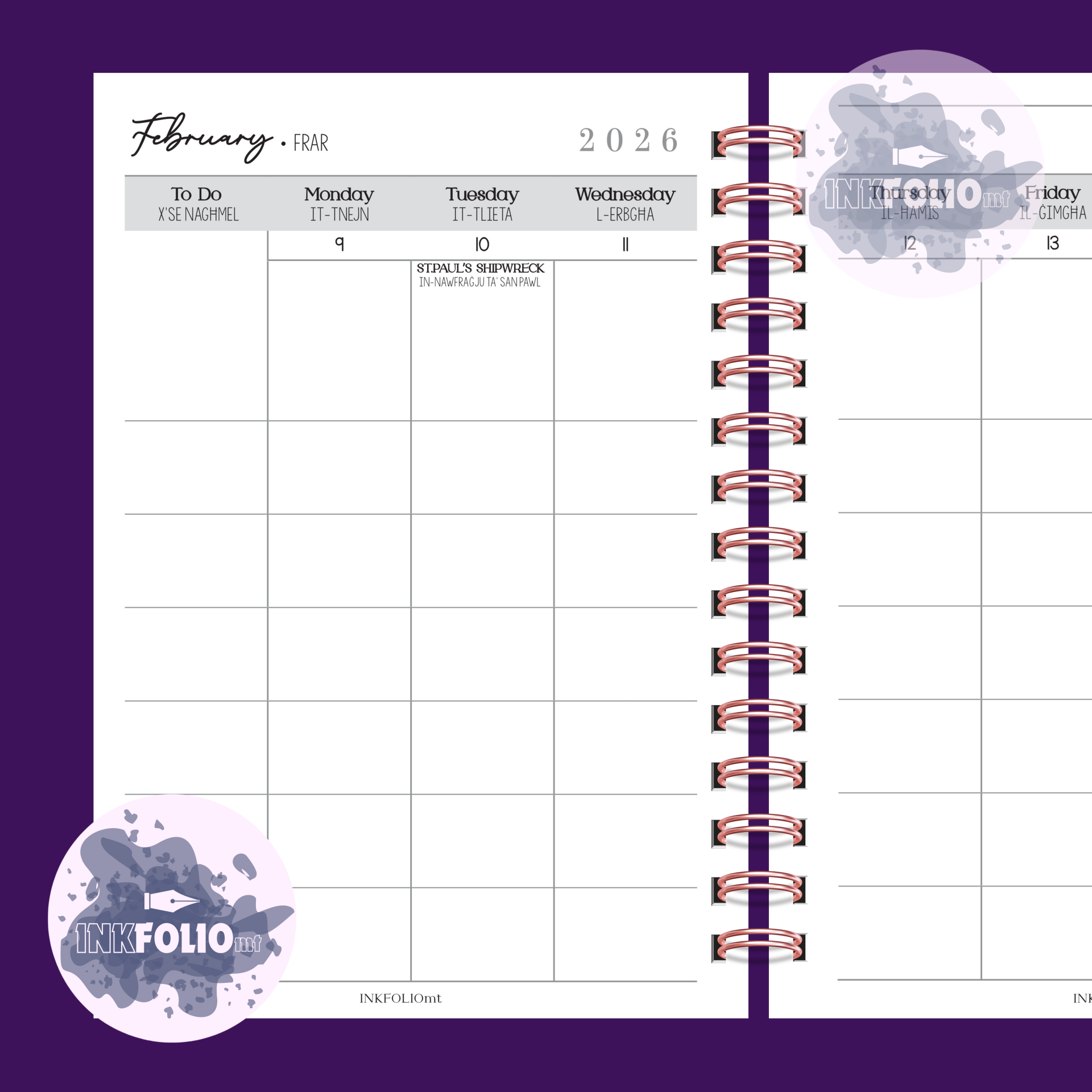 Family Planner Vertical  |  2026 Planner