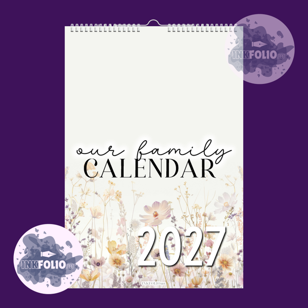 Family Calendar with Notes & To Do 2027