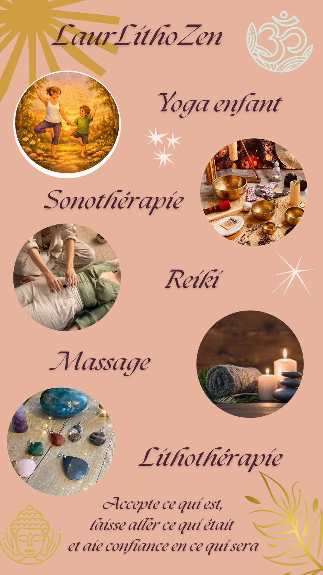 prestation laurlithozen: sonothérapie-reiki-yoga enfant-lithothérapie mayenne et Ille et vilaine