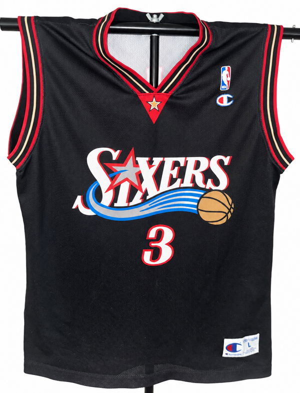 Philadelphia 76ers Champion Trikot L Allen Iverson #3 NBA Vintage Original