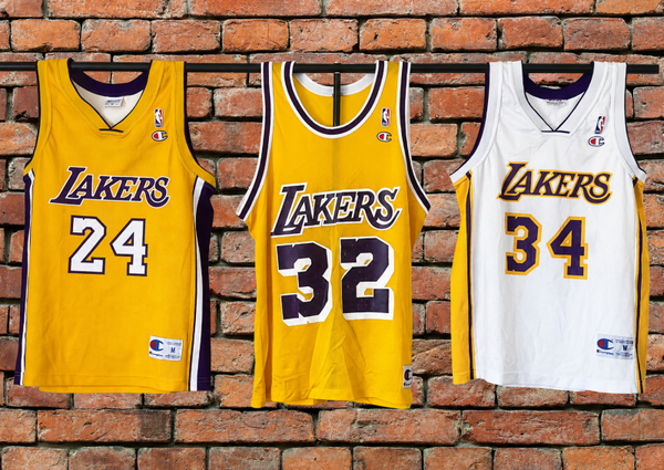 Los Angeles Lakers Trikot-Paket M Kobe Bryant Magic Johnson Shaquille O’Neal