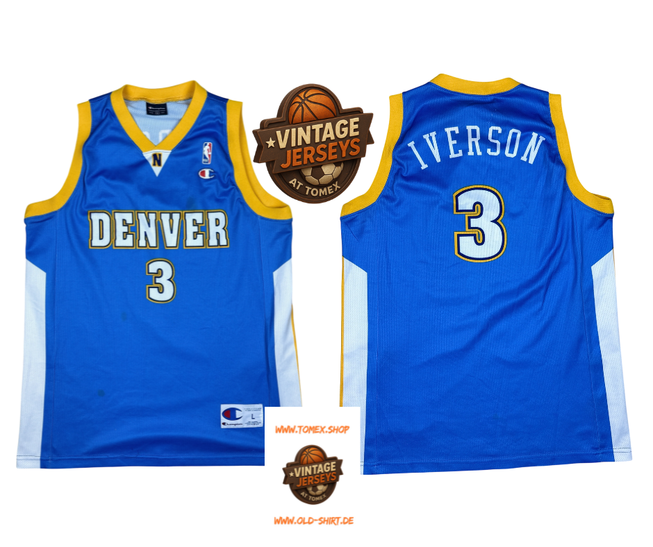 NBA Sammlertrikot – Denver Nuggets – Allen Iverson #3 – Champion – L
