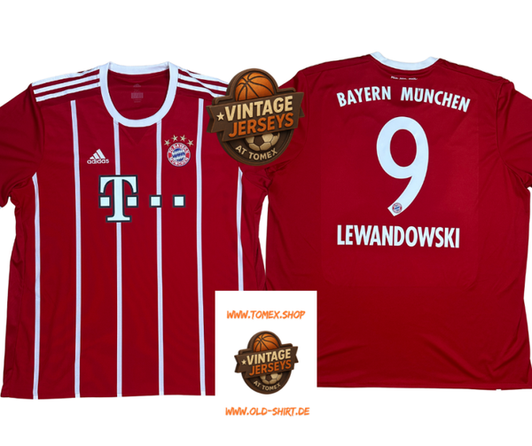 Adidas FC Bayern München 2017/2018 Heim – Robert Lewandowski #9 – Größe XXL