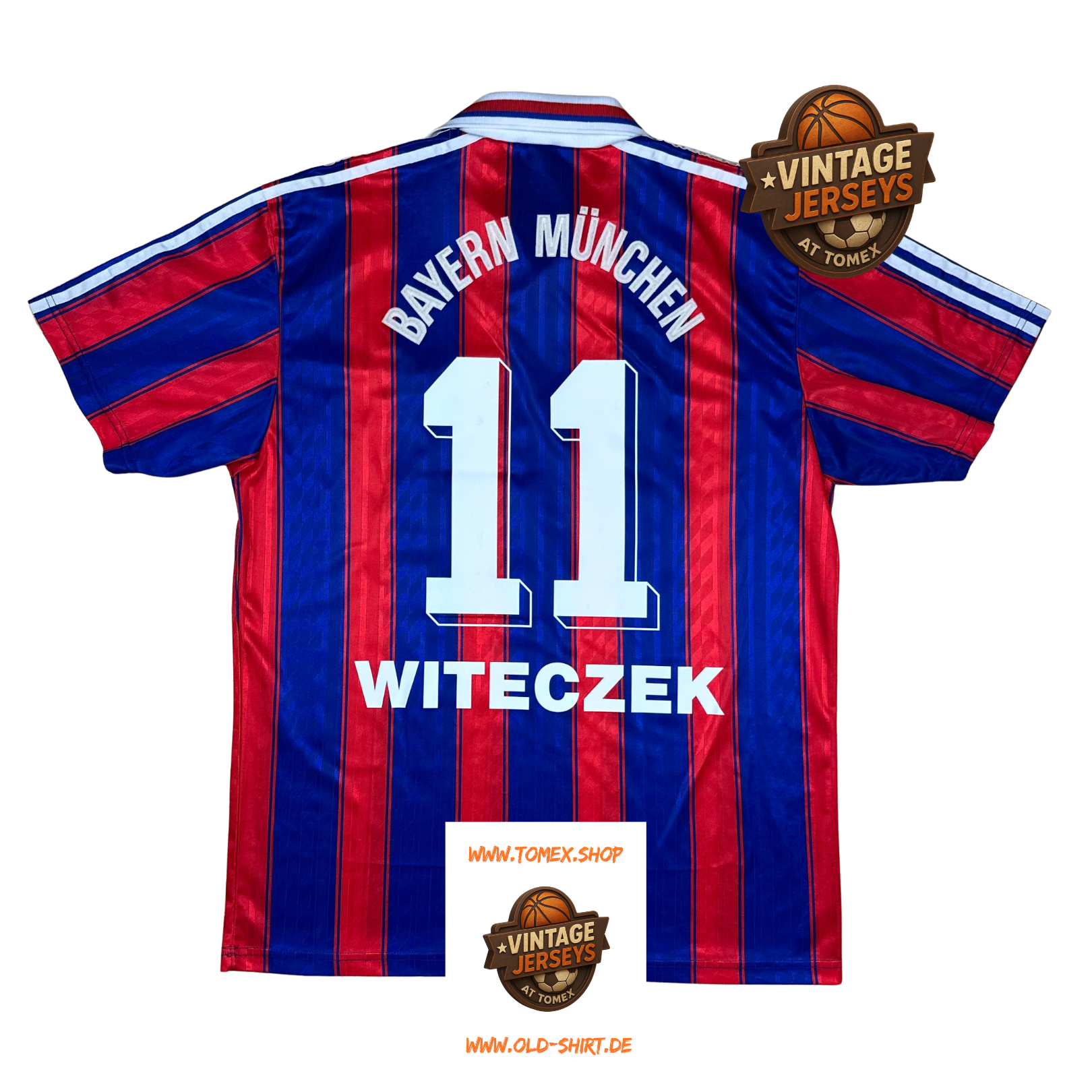 Adidas FC Bayern München Heimtrikot 1995–1997 – Witeczek #11 – Größe L