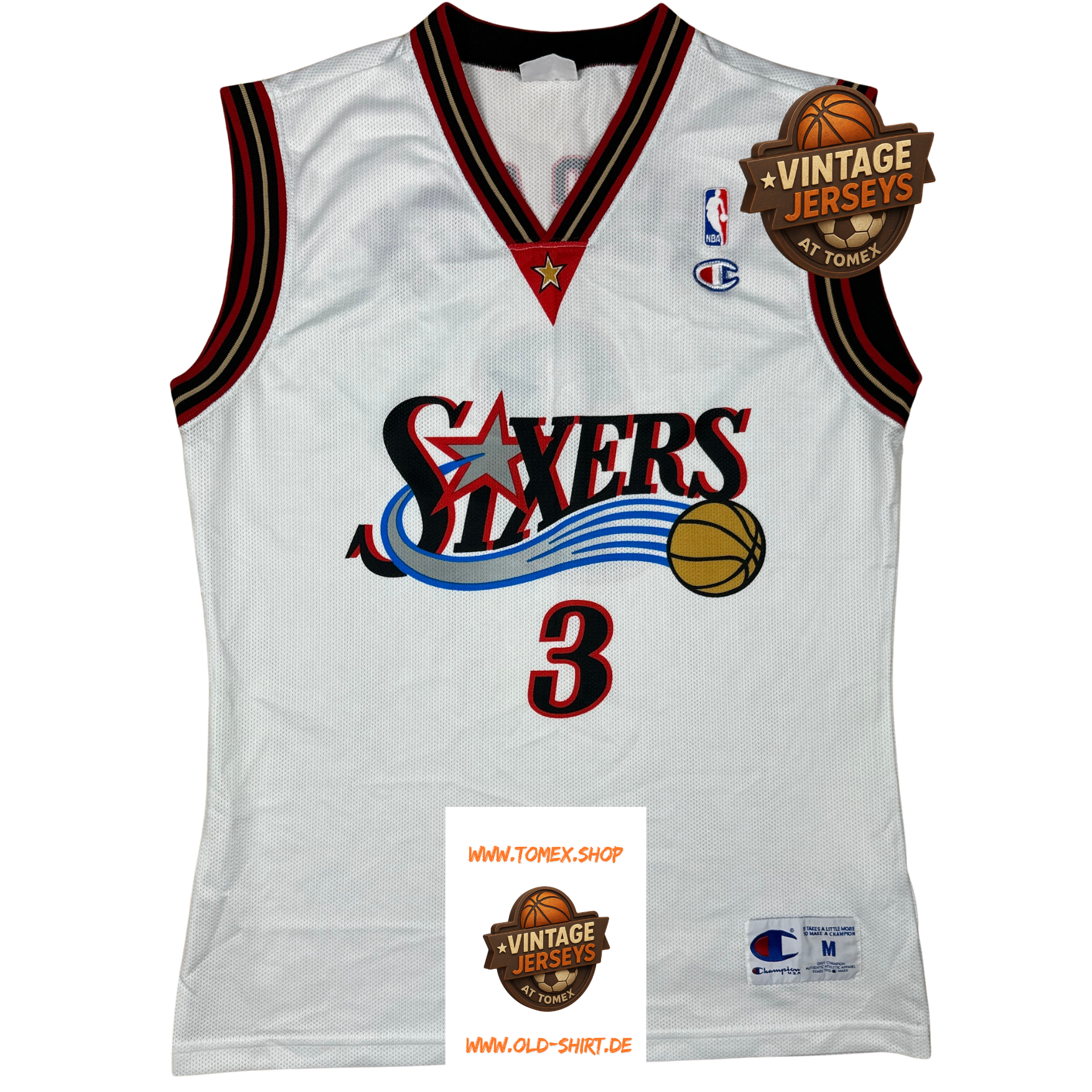 Champion NBA Philadelphia 76ers Trikot #3 Allen Iverson – Größe M