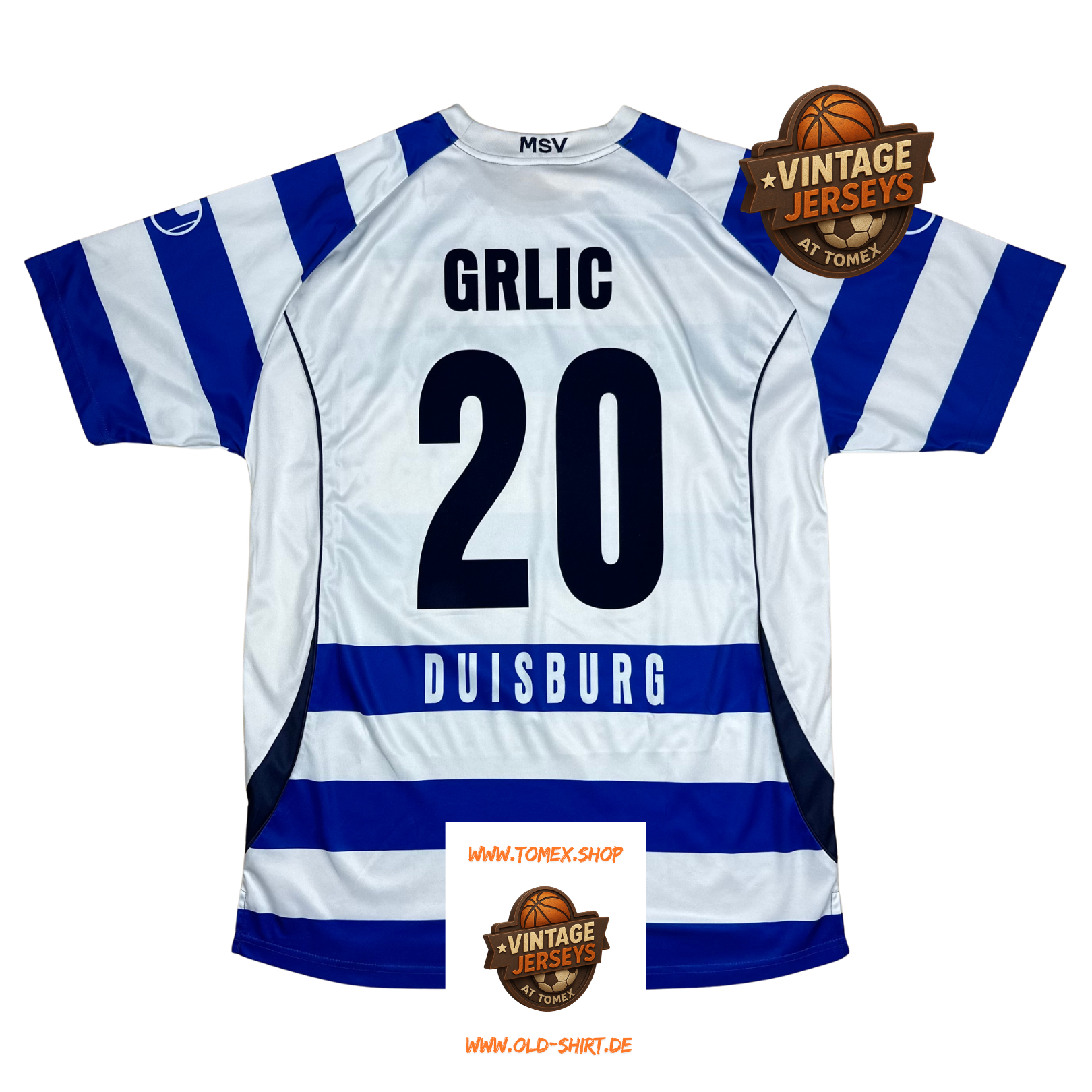 MSV Duisburg Uhlsport Trikot XXL 2009/2010 Grlić #20 Home Vintage