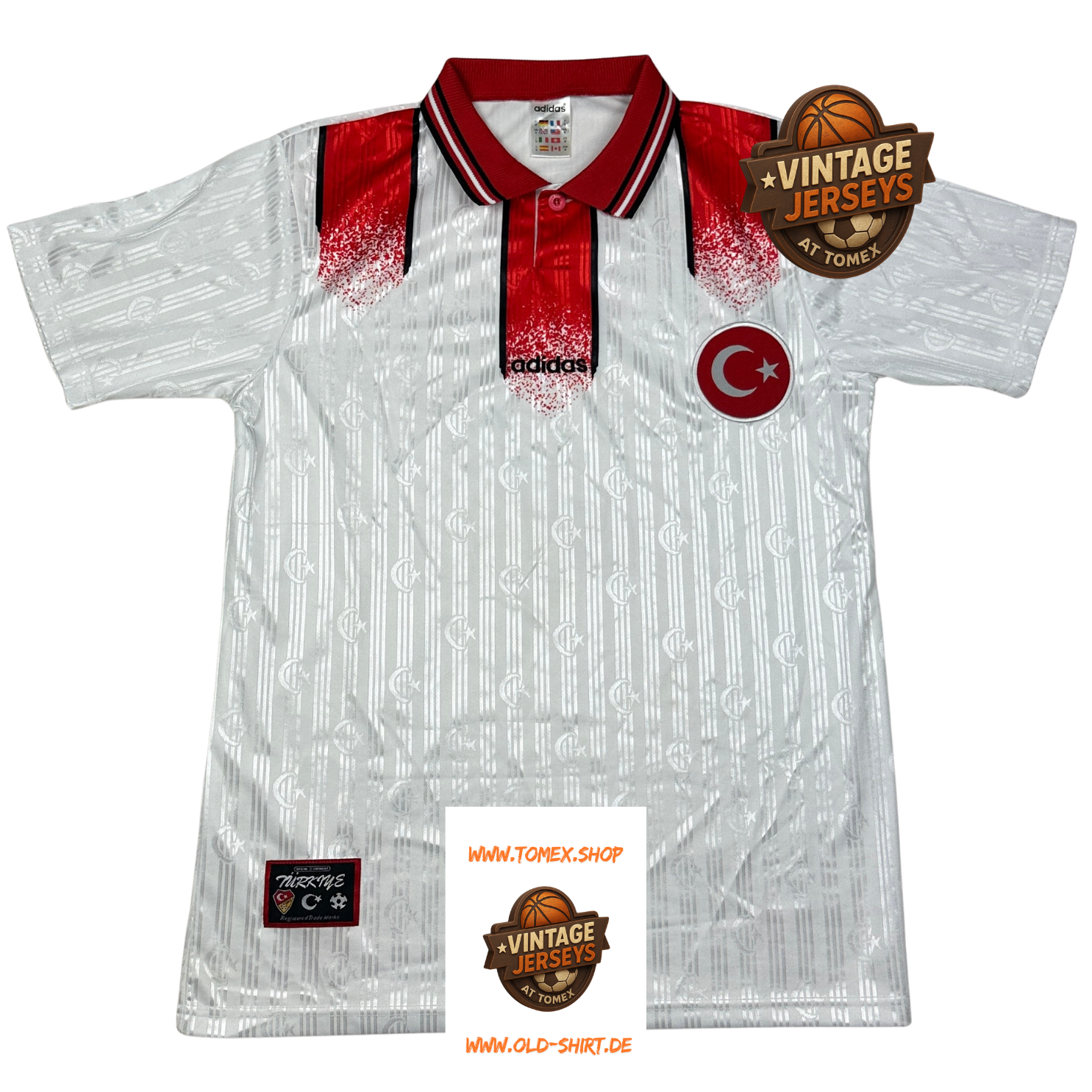 Adidas Türkei Auswärtstrikot 1996 – Größe M