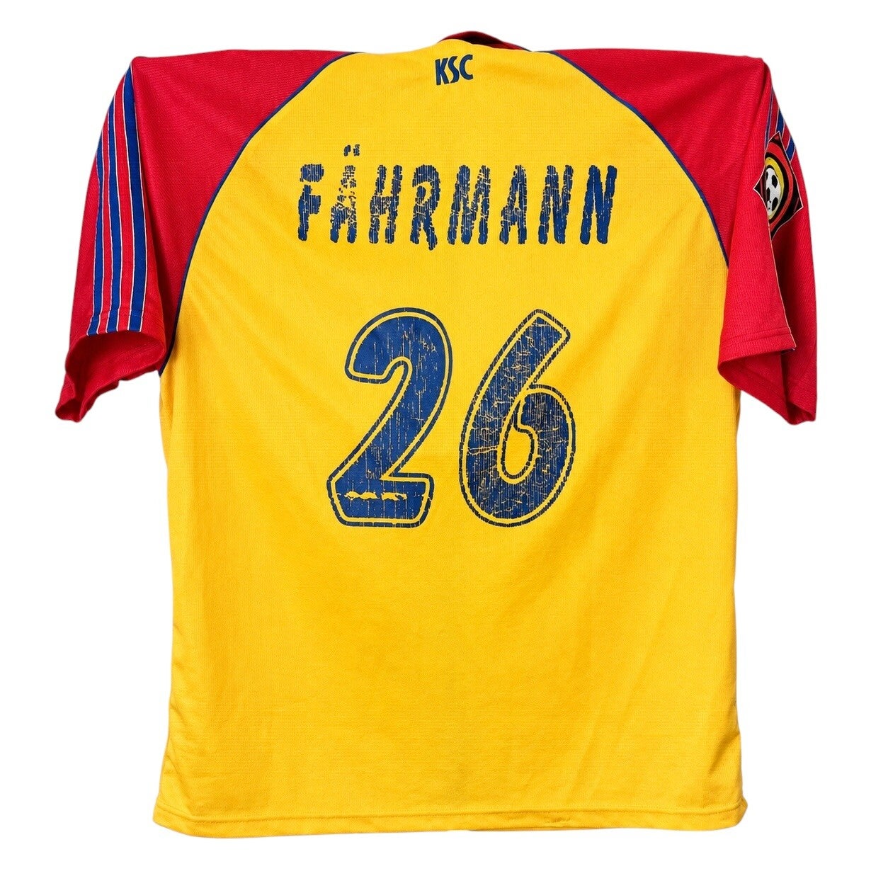 Karlsruher SC Adidas Trikot L 1998/1999 Fährmann #26 Bundesliga Patch