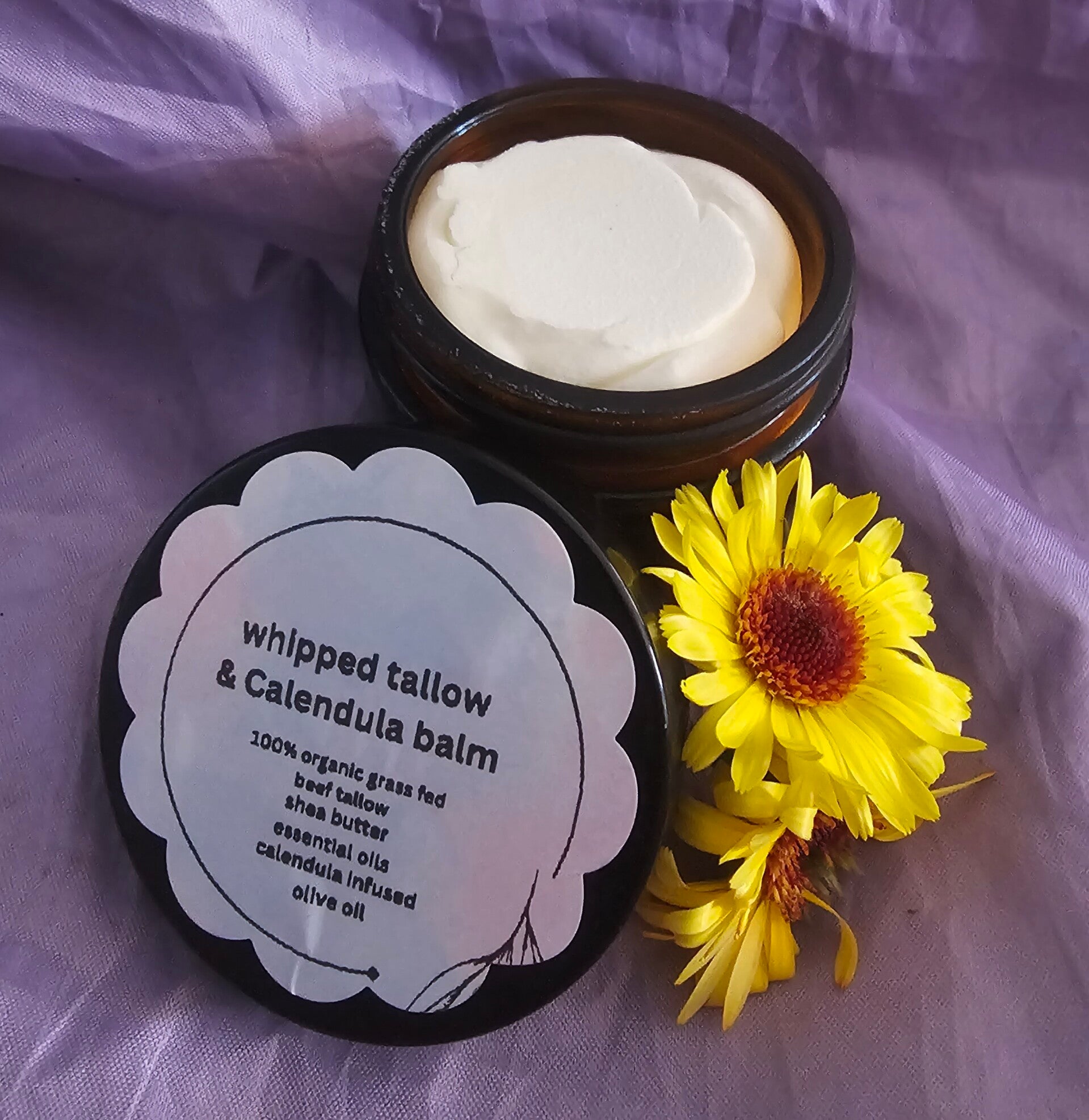 Whipped tallow & calendula balm
